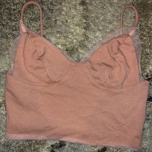 Women’s pink crop top